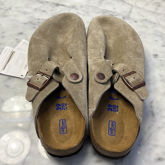 NWT Birkenstock Boston Soft Footbed Size 8 color taupe - Picture 17 of 17